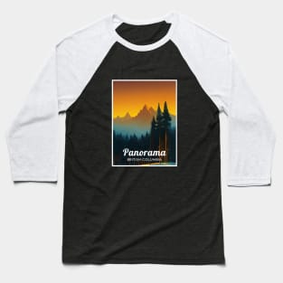 Panorama British Columbia Canada ski Baseball T-Shirt